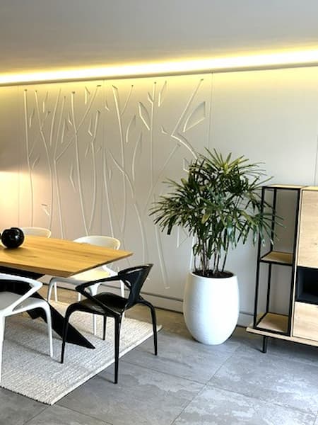 Solution de chauffage intégrée au pied des murs