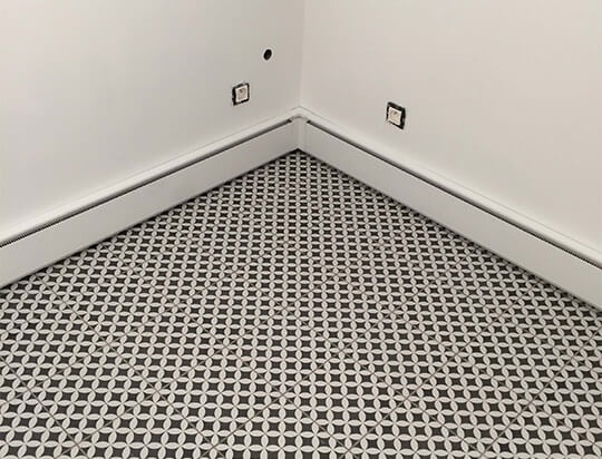 Chauffage encastré dans les murs